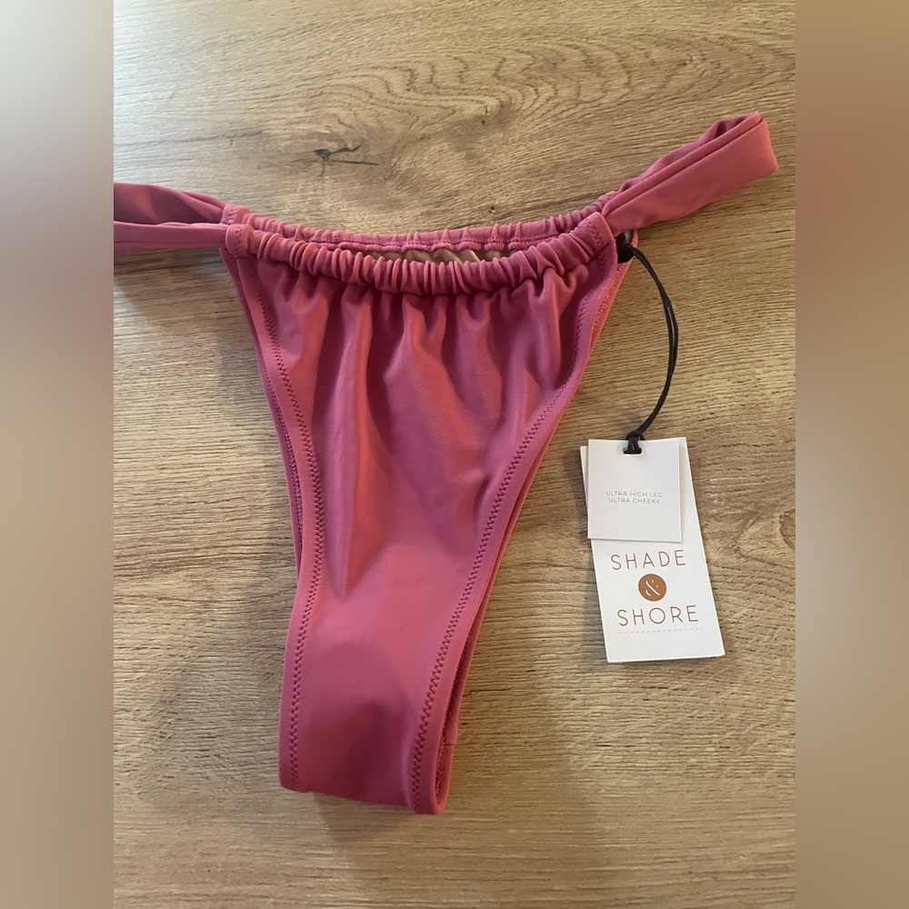 Shade and shore pink bikini bottoms
